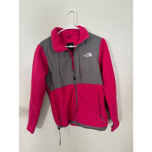 Women's The North Face Fleece Jacket - Pink & Gray - Size S/P